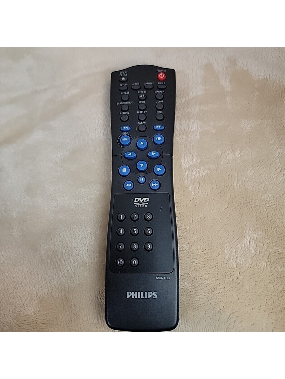 Genuine OEM Philips N9074UD DVD Remote Control Tested OEM